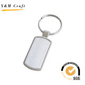 Porte-clés en métal de forme rectangulaire de haute qualité pour le cadeau (Y02276)